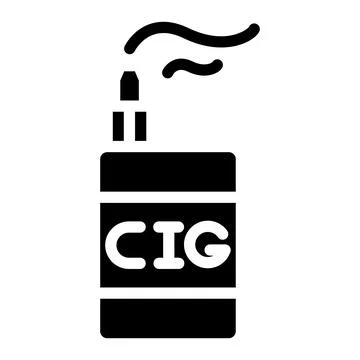 Electronic cigarette Vector Icon Design Illustration Stock Illustration