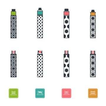 Electronic cigarettes Stock Illustration
