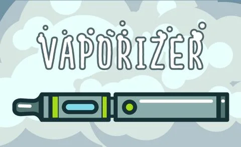 Electronic cigarettes vaporizers イラスト素材