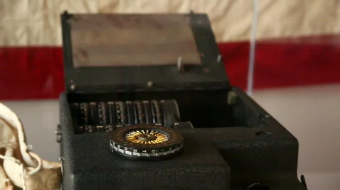 Electronic Cipher machine Mark II Video stock 664972