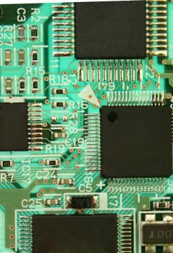 Electronic circuit board as an abstract background pattern 写真素材