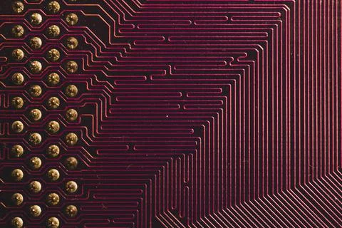 Electronic circuit board abstract background. computer hardware. motherboard  Stock Photos