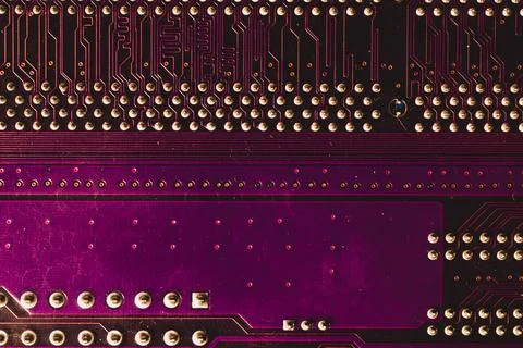 Electronic circuit board abstract background. computer motherboard close up.  Stock Photos