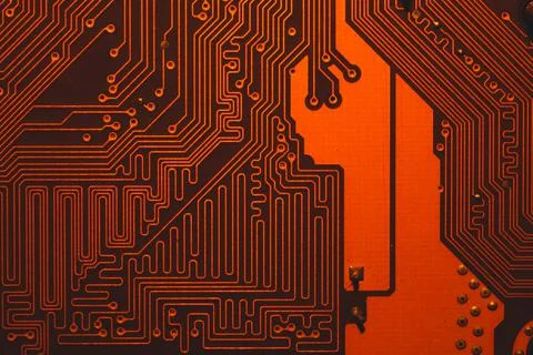 Electronic circuit board abstract background. computer motherboard close up.  Stock Photos