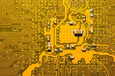 Electronic circuit board abstract background. computer motherboard close up.  Stock Photos