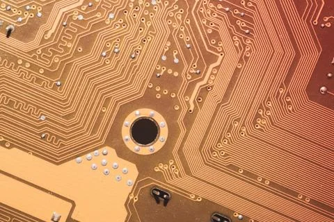 Electronic circuit board abstract background. computer motherboard close up.  写真素材
