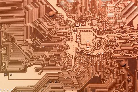 Electronic circuit board abstract background. computer motherboard close up.  Stock Photos