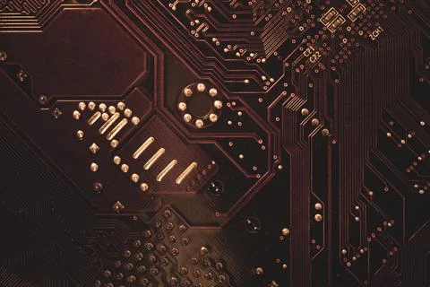 Electronic circuit board abstract background. computer motherboard close up.  스톡 사진