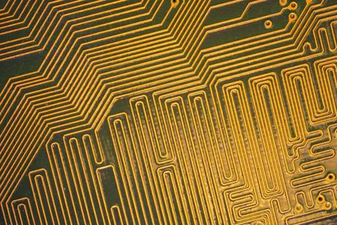Electronic circuit board abstract background. computer motherboard close up.  Stock Photos