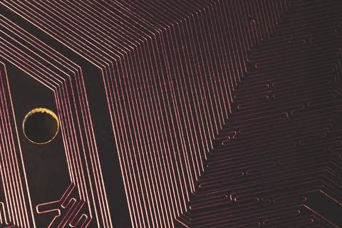 Electronic circuit board abstract background. computer motherboard close up.  Stock Photos