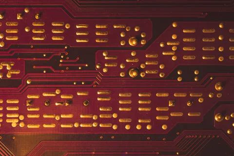 Electronic circuit board abstract background. computer motherboard close up.  写真素材