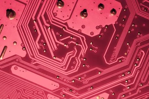 Electronic circuit board abstract background. computer motherboard close up.  Stock Photos