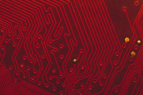 Electronic circuit board abstract background. computer motherboard close up.  写真素材