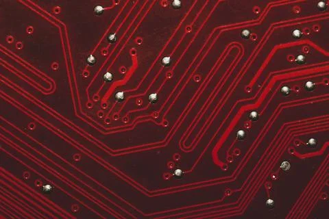 Electronic circuit board abstract background. computer motherboard close up.  Stock Photos