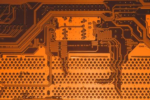 Electronic circuit board abstract background. computer motherboard close up.  Stock Photos
