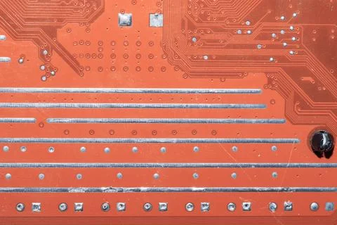 Electronic circuit board abstract background. computer motherboard close up.  Stock Photos