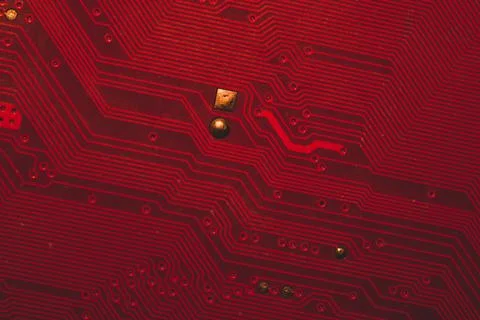 Electronic circuit board abstract background. computer motherboard close up.  Stock Photos