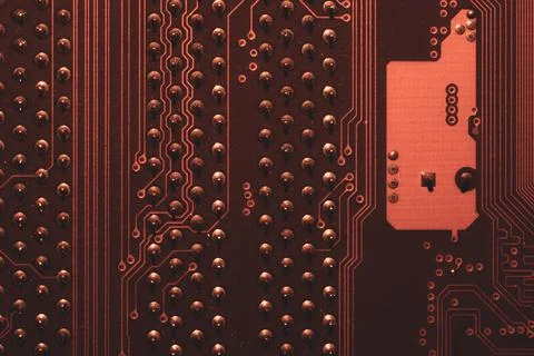Electronic circuit board abstract background. computer motherboard close up.  Stock Photos