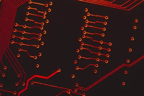 Electronic circuit board abstract background. computer motherboard close up.  Stock Photos