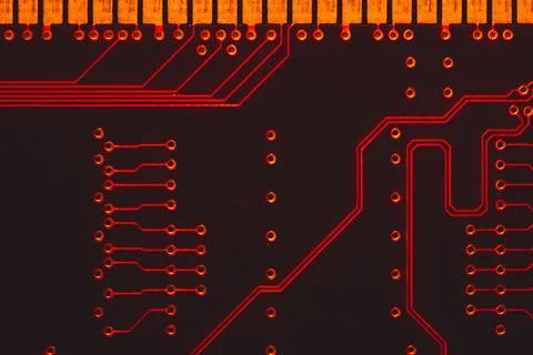 Electronic circuit board abstract background. computer motherboard close up.  Stock Photos