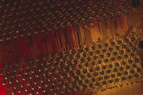 Electronic circuit board abstract background. computer motherboard close up.  Stock Photos