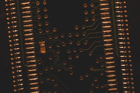 Electronic circuit board abstract background. computer motherboard close up.  Stock Photos