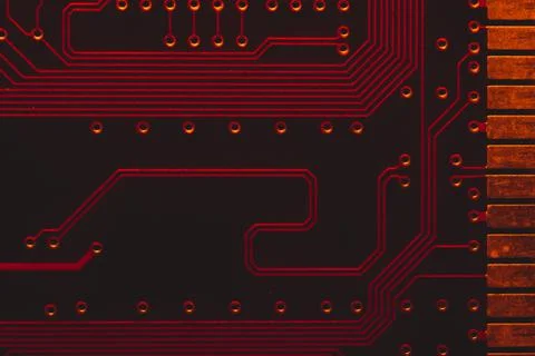 Electronic circuit board abstract background. computer motherboard close up.  写真素材