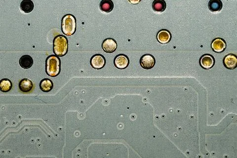 Electronic circuit board abstract background. computer motherboard close up.  Stock Photos