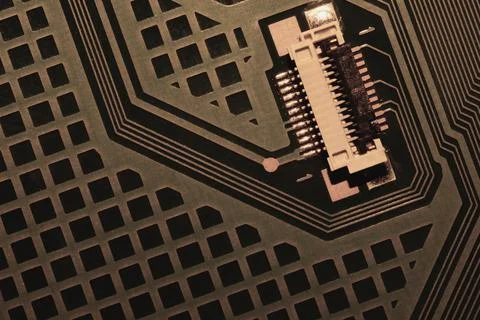 Electronic circuit board abstract background. computer motherboard close up.  Stock Photos