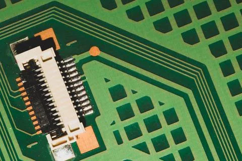 Electronic circuit board abstract background. computer motherboard close up.  写真素材