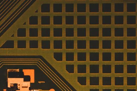 Electronic circuit board abstract background. computer motherboard close up.  Stock Photos