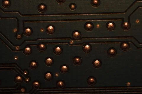 Electronic circuit board abstract background. computer motherboard close up.  Stock Photos
