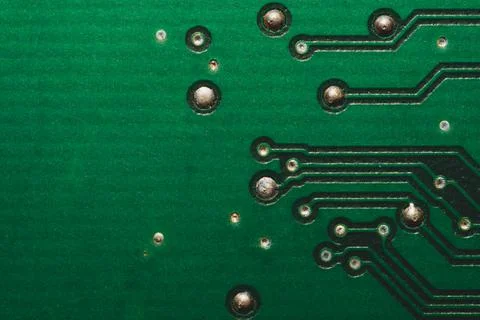 Electronic circuit board abstract background. computer motherboard close up.  Stock Photos