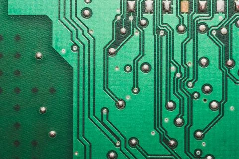 Electronic circuit board abstract background. computer motherboard close up.  Stock Photos