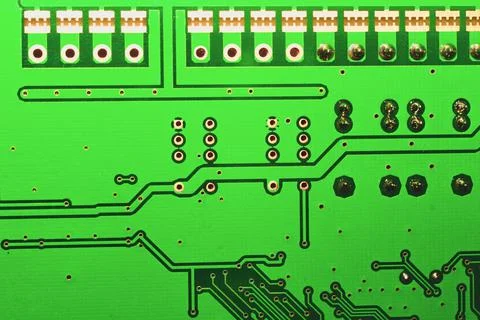 Electronic circuit board abstract background. computer motherboard close up.  Stock Photos
