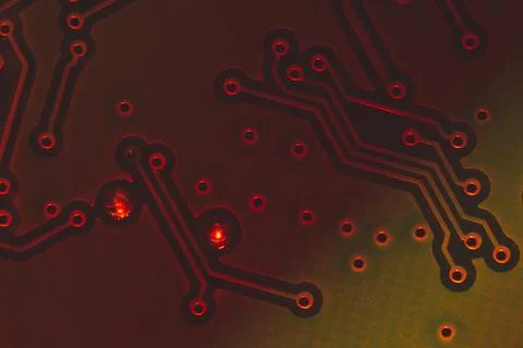 Electronic circuit board abstract background. computer motherboard close up.  Stock Photos