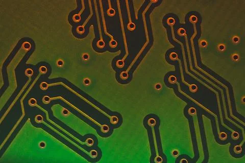 Electronic circuit board abstract background. computer motherboard close up.  写真素材