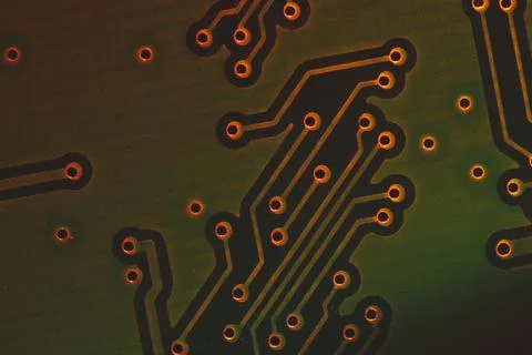 Electronic circuit board abstract background. computer motherboard close up.  Stock Photos