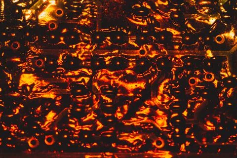 Electronic circuit board abstract background. computer motherboard close up.  Stock Photos