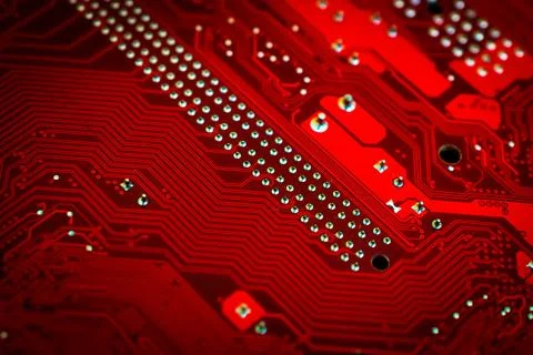 Electronic circuit board abstract background. computer hardware. Stock Photos