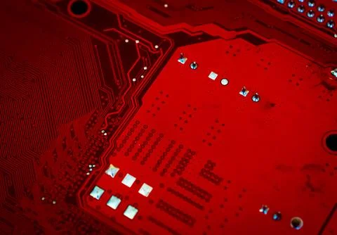Electronic circuit board abstract background. computer hardware. Foto stock