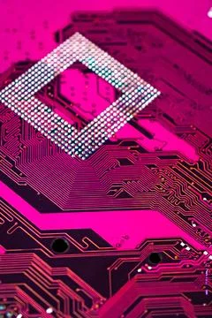 Electronic circuit board abstract background. computer hardware. Stock Photos