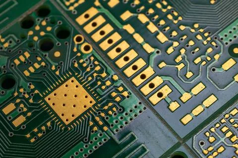 Electronic circuit board abstract background. computer hardware. Foto stock