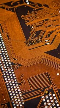 Electronic circuit board abstract background. computer hardware. Stock Photos