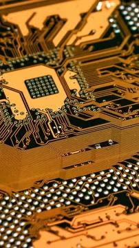 Electronic circuit board abstract background. computer hardware. Stock Photos
