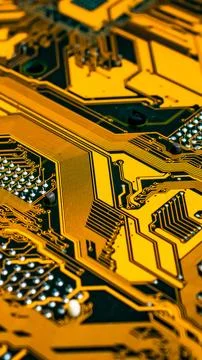 Electronic circuit board abstract background. computer hardware. Stock Photos