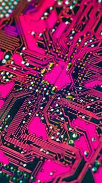Electronic circuit board abstract background. computer hardware. Stock Photos
