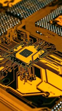 Electronic circuit board abstract background. computer hardware. Stock Photos
