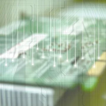 Electronic circuit board background Stock Illustration