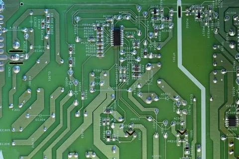 Electronic circuit board as background, top view Stock Photos